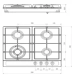 Photo du produit : Gas hob LY VENT HOT664B