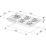 Product image: Gas hob LOFRA HGB950