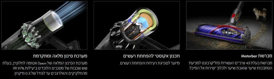 Cordless vacuum cleaner DYSON v11 Advanced — Feature illustration