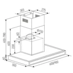 صورة المنتج: Chimney cooker hood LY VENT LVF-518/90